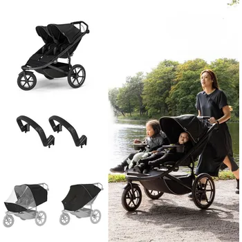Kočárek THULE Urban Glide 3 Double Sportovní kočárek s příslušenstvím B - Black