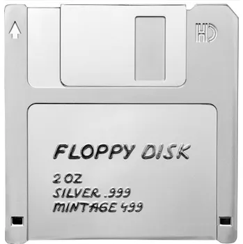 Stříbrná mince TechStalgic - Floppy disk 2024 Proof