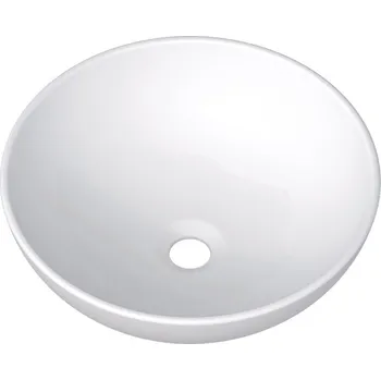 Umyvadlo Umyvadlo na desku Plano Geneve Plus Round bez přepadu, 40 cm, bílá