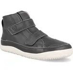 Barefoot dětské kotníkové boty Vivobarefoot - Gobi Boot Kids dark shadow šedé Velikost: 30