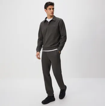 Reserved - Kalhoty jogger straight - tmavě šedá - 173EF-90X - 173EF-90X-M