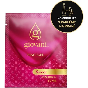 Prací prostředek Prací gel Giovani - VZORKY Typ vzorky gelu: Vzorek SWEET (1 praní)