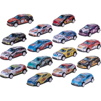 autíčko Mikro auto závodní Metal Racing 6,5cm kov na zpětný chod