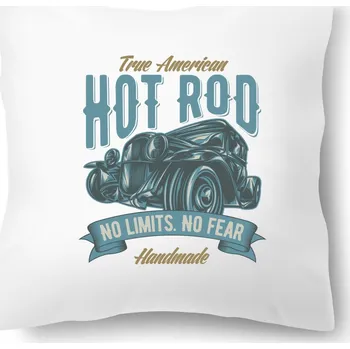 Dekorativní polštářek Polštářek s potiskem – Hot Rod 40 × 40 cm | Od Máry