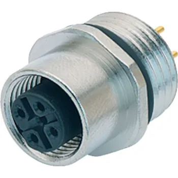 Binder 86 0134 0000 00005 Konektor M12 pro montáž na panel, kontakty: 5, nestíněný, THT, IP68, UL, PG 9