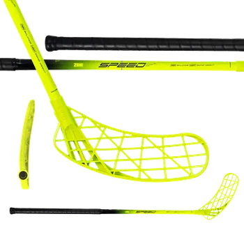 Florbalová hůl ZONE Stick Air/One Speed Prelight 31 Thin Yellow 87 cm L - 87 (98) cm/Levá ruka dole
