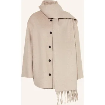 Dámský kabát Mrs & Hugs Dámský Vlněný Kabát, černošedá, 38