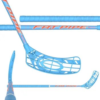 Florbalová hůl FATPIPE Core 33 Jai-alai Baby Blue 80 cm R - 80 (91) cm/Pravá ruka dole