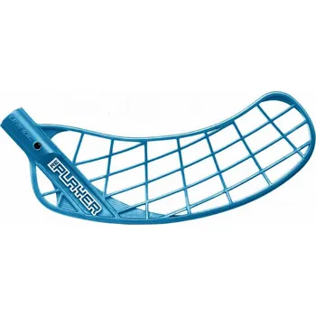 Florbalová čepel UNIHOC RePlayer medium PE coral blue R - Pravá ruka dole/Modrá/středně tvrdá - medium (PE)