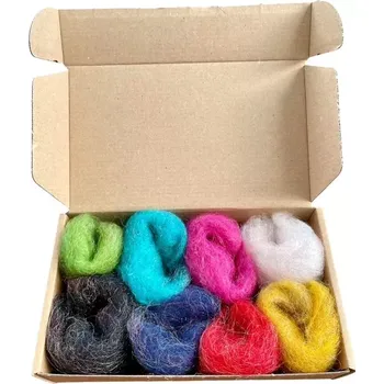 Ovčí rouno Ovčí rouno mykané - mix barev S LESKEM