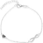 Beneto Módní stříbrný náramek nekonečná láska AGB629/21 + 2 měsíce na vrácení zboží
