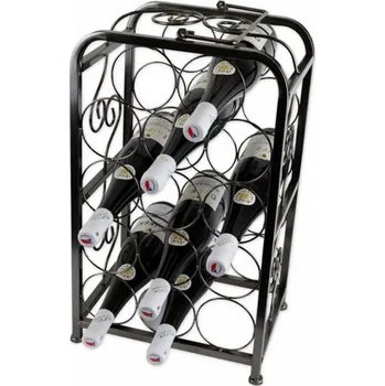 Stojan na víno Kovový stojan na 14 vín