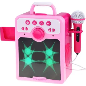 Hudební nástroj pro děti JOKO s mikrofonem Boombox Růžová