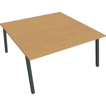 Psací stůl Hobis Kancelářský pracovní stůl Hobis USDA 1600, bílá RAL 9016, deskabuk