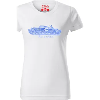 Dámské tričko Dámské tričko - Špilberk kresba Bílá S