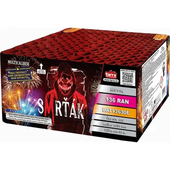 Zábavní pyrotechnika Ohňostroj - BATERIE VÝMETNIC SMRŤÁK 136 RAN 2/1 - multikalibr - Halloween