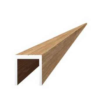 Stavební profil KOVIAN, s.r.o. U profil 20,5x22mm,L-6000mm,práškové lakovanie so štruktúrou,odtieň BUK, cena za kus