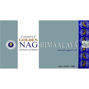 Vonná tyčinka Vijayshree Vonné tyčinky Golden Nag Himaalaya, 15 g