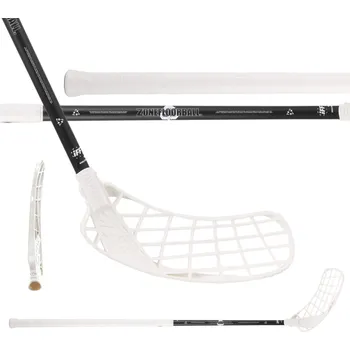 Florbalová hůl ZONE Stick Hyper Composite Light 27 Black/White 104 cm R - 104 (115) cm/Pravá ruka dole