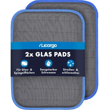 Licargo Glas Pads na čištění autoskel 2 ks 16x22cm