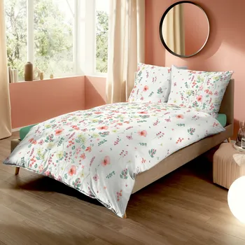 Povlečení Kaeppel | Krepové povlečení Bijoux granat, 140x200, 70x90