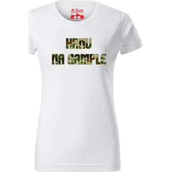 Dámské tričko Dámské tričko - Hrnu na gample Bílá XL