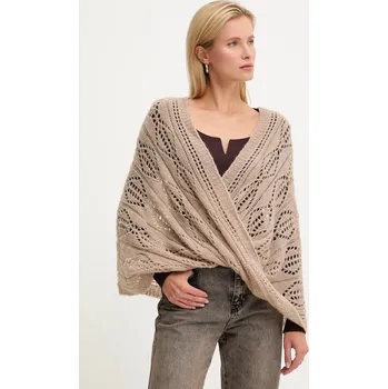 Nákrčník Vlněný nákrčník Answear.LAB béžová barva 2506045 80X, vel. ONE SIZE