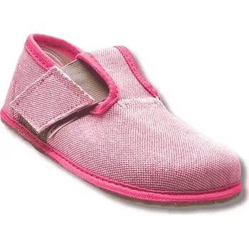 Dětská móda PEGRES barefoot dívčí bačkory BF01, RŮŽOVÁ Velikost: 24