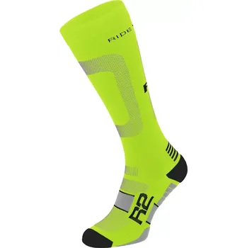 Dámské ponožky Unisex Cyklistické ponožky POWER R2 ATS21D velikost S neon yellow, neon yellow / šedá, neon yellow / black