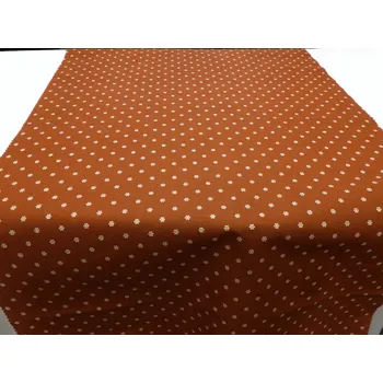 HERA 120 (214058-1-5 Květy hnědé, Renforce)-142cm / VELKOOBCHOD Ceník: VELKOOBCHOD: po celých rolích, bez odvíjení