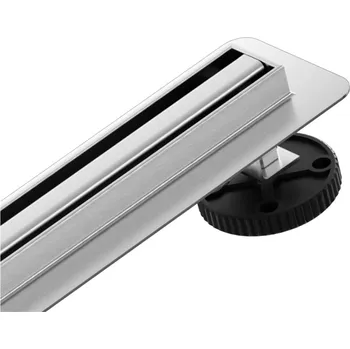 Odvodňovací žlab CERANO Lineární odtokový žlab Slim, se sifonem, otočný 360° chrom 110 cm CER-414896