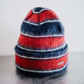 Zimní čelenka Kulich Kangol - Fuzzy Stripe Beanie - Navy