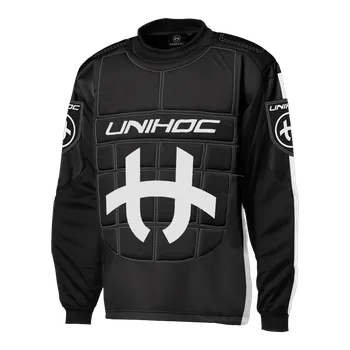 Florbal UNIHOC Goalie sweater Shield black/white 160 - 160
