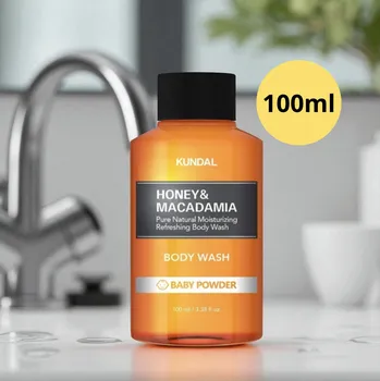 Sprchový gel Kundal Honey&Macadamia Body Wash - Jemný sprchový gel s medem s vůní BABY POWDER - 100 ml