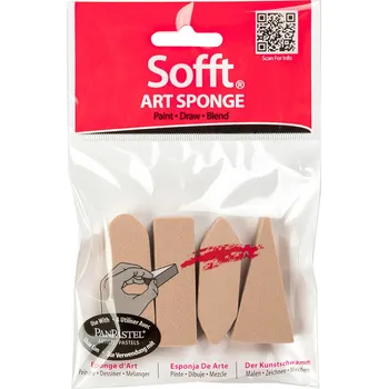 Sada houbiček PanPastel Sponge Bars Mix Set pro nanášení pastelu 4 ks