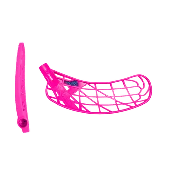 Florbalová čepel OXDOG Avox Carbon NBC pink L - Levá ruka dole/Růžová/měkká - NB (PE)