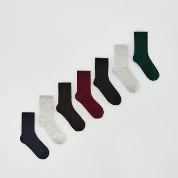 Reserved - Sada 7&nbsp;párů ponožek - světle šedá - 171HE-09M - 171HE-09M-K31