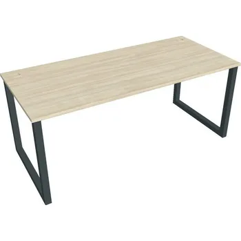 Psací stůl Hobis Kancelářský pracovní stůl Hobis USO 1800, bílá RAL 9016, deskabuk