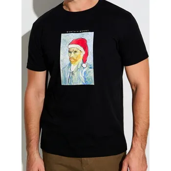 Sinsay - Tričko s krátkým rukávem - černá - 906GP-99X - 906GP-99X-L