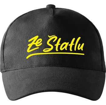 Kšiltovka Kšiltovka - Ze Štatlu žlutý potisk Černá UNI
