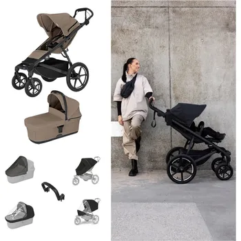 Kočárek THULE Urban Glide 4-wheel Kočárek od narození Set B - Tinted Taupe