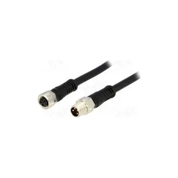 Elektrická zásuvka Kabel pro snímače/automatizaci M8-M8 vidlice zásuvka PIN 4