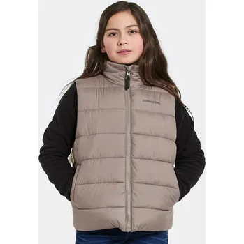 Chlapecká bunda Dětská vesta Didriksons KILO KIDS VEST 2 505987.9BYA hnědá 84X, vel. 140