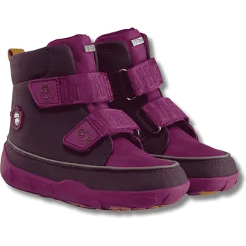 Dívčí sněhule AFFENZAHN Mid Boot Vegan Comfy, dětské zimní barefoot boty s membránou, Bird Velikost: 26