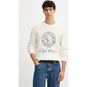 Pánský svetr Bavlněný svetr United Colors of Benetton 10C1K10AI béžová 02X, vel. L