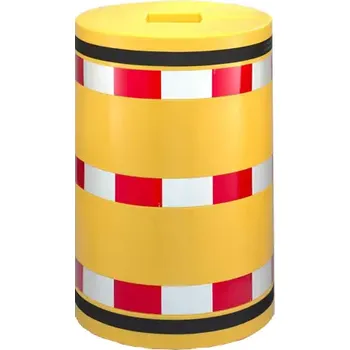 Stavební profil HAPPY END Plastový nárazník pro ochranu sloupů 16 × 16 cm - DP 30110