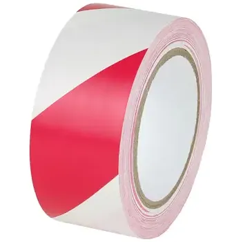 Lepicí páska HAPPY END Červenobílá odolná podlahová páska, 10 cm – OP 50 - BY PCB10