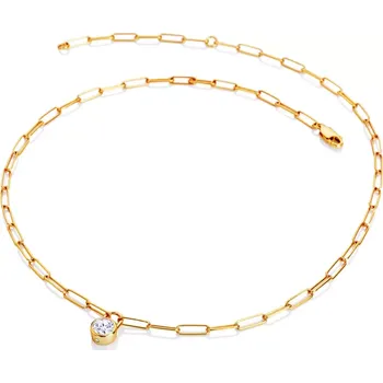 Náhrdelník Pozlacený stříbrný náhrdelník HD x Golden Edit Revolve DN221