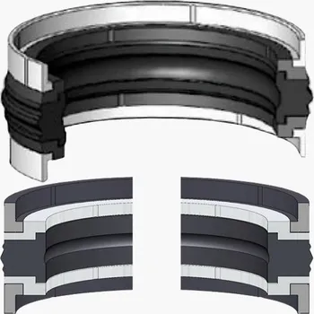 Automobilové těsnění RUBENA těsnění K03 25x15x12/4 NBR/PE/POM