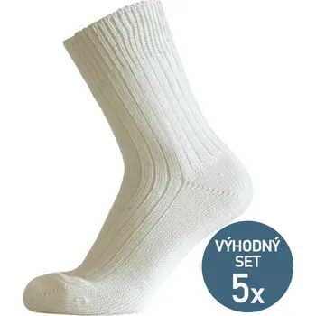 Pánské ponožky KNITVA Vlněné ponožky MAREK mix - 5 párů různé barvy 37